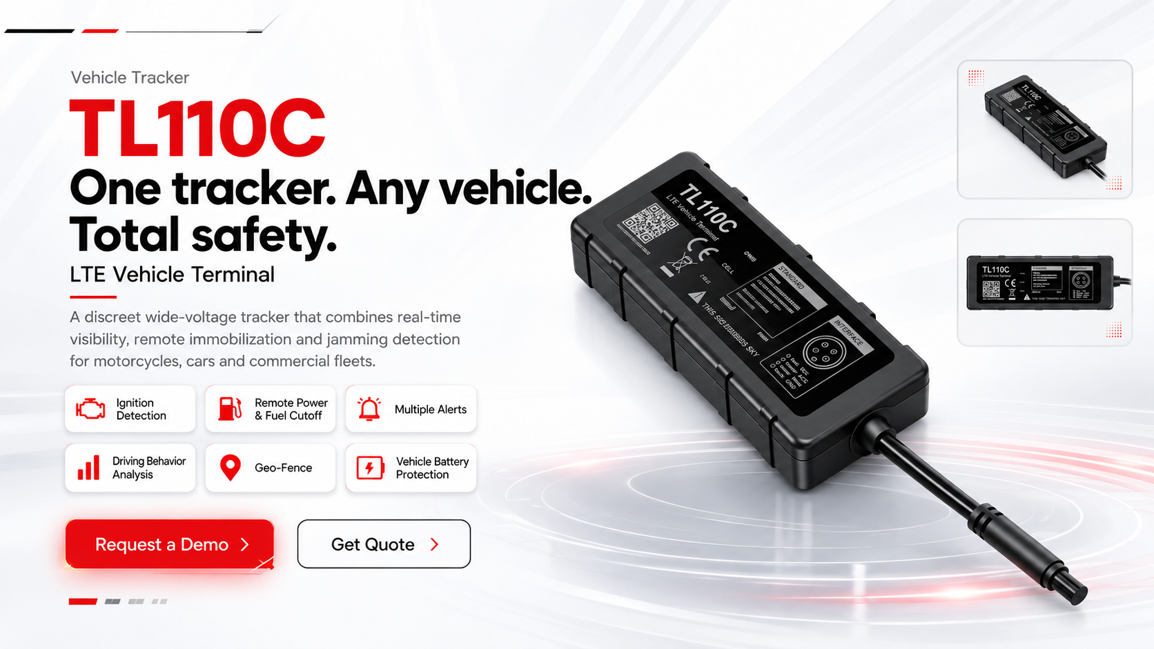 Timeline TL110C LTE vehicle tracker for real-time fleet visibility